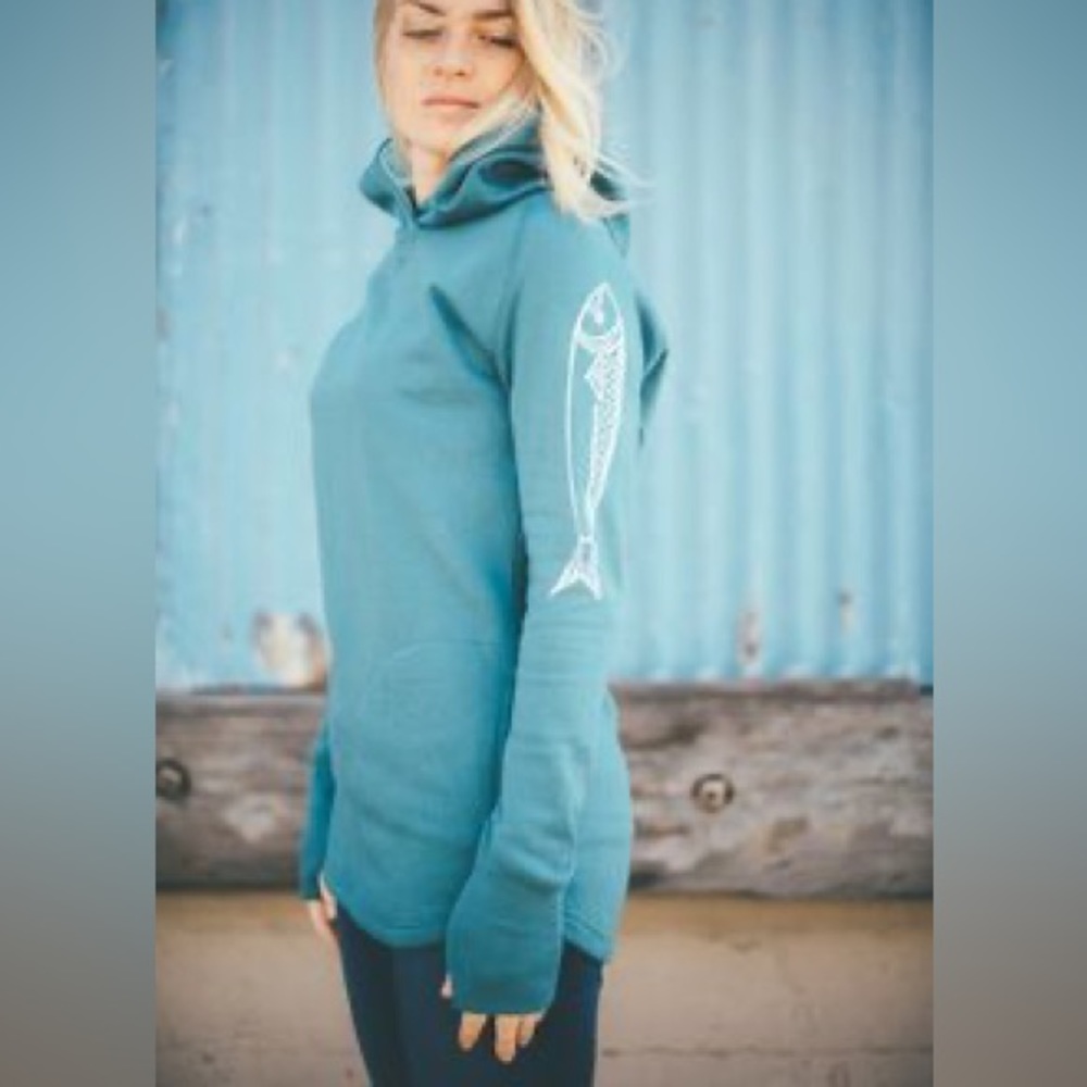 Salmon Sisters Iconic Tunic Hoodie
